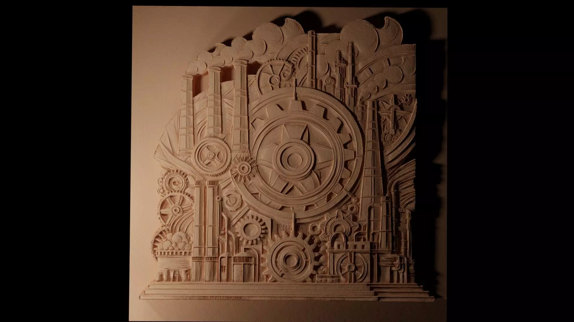 industrial CNC 3d Print High Relief Sand Casting 3D print model_0