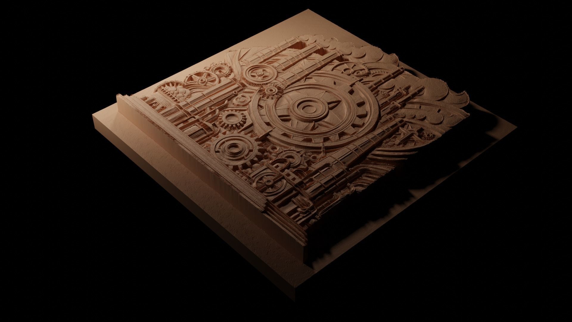 industrial CNC 3d Print High Relief Sand Casting 3D print model_1