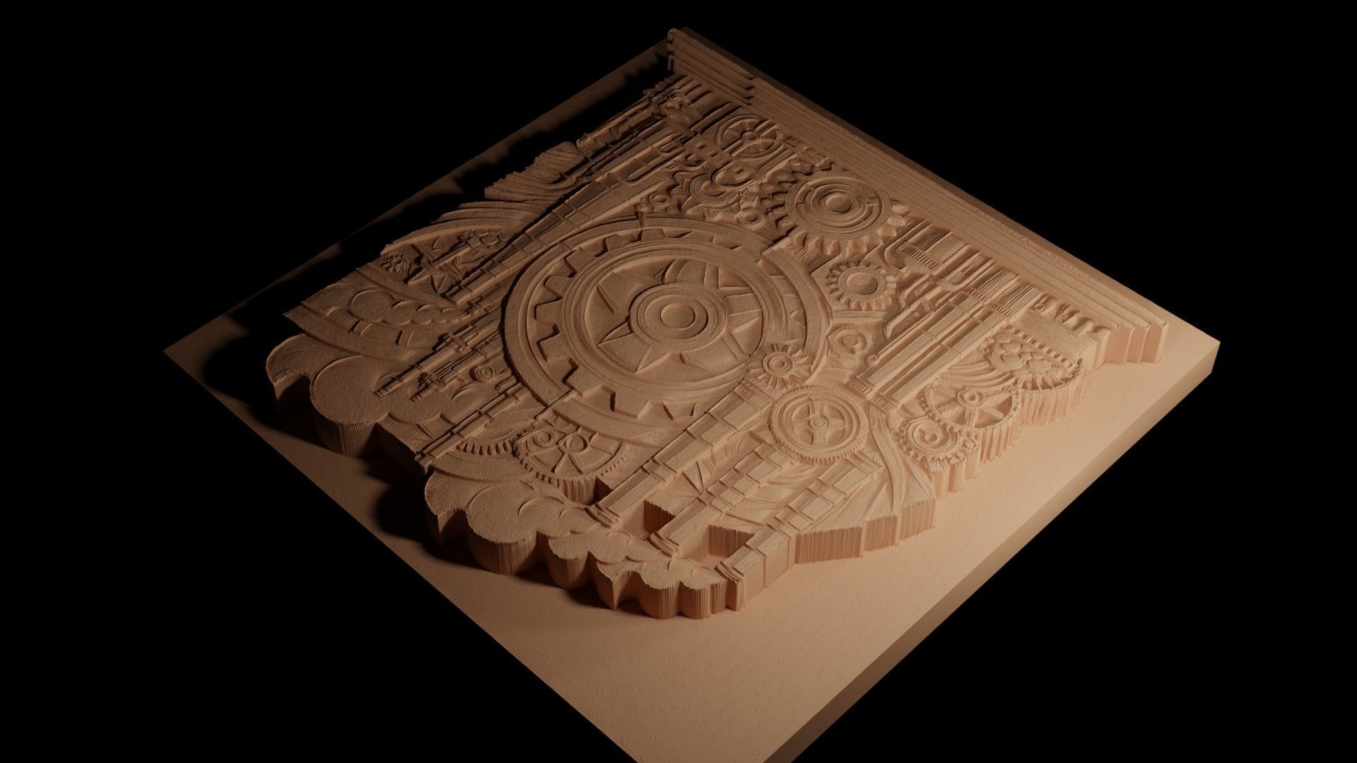 industrial CNC 3d Print High Relief Sand Casting 3D print model_4