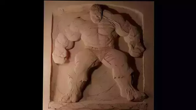 Hulk CNC 3d Print High Relief Sand Casting