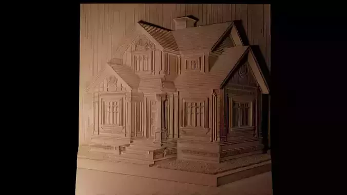 house CNC 3d Print High Relief Sand Casting