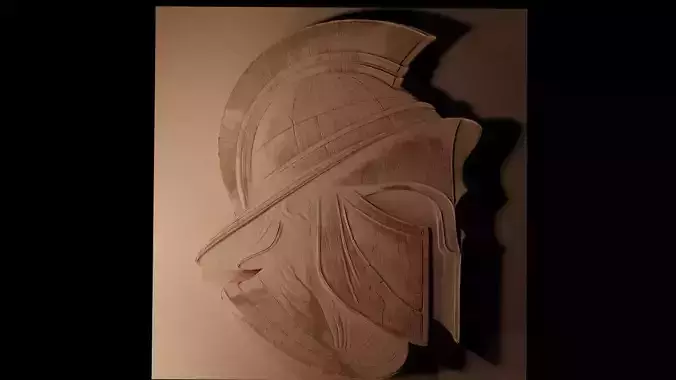 helmet CNC 3d Print High Relief Sand Casting 3D print model