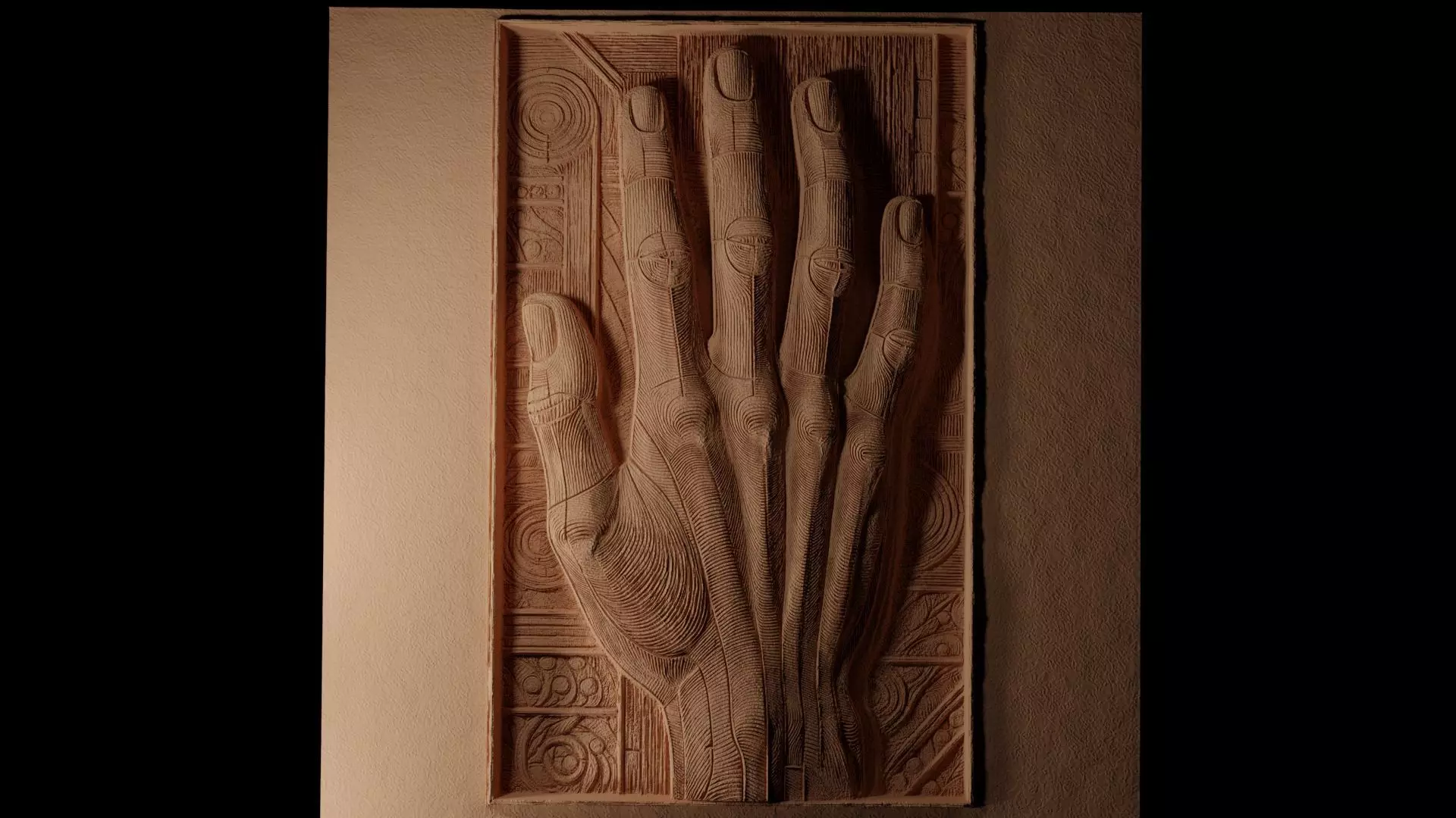 hand CNC 3d Print High Relief Sand Casting 3D print model_0