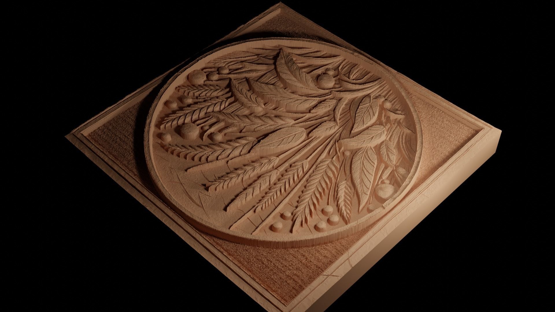 grass CNC 3d Print High Relief Sand Casting 3D print model_4