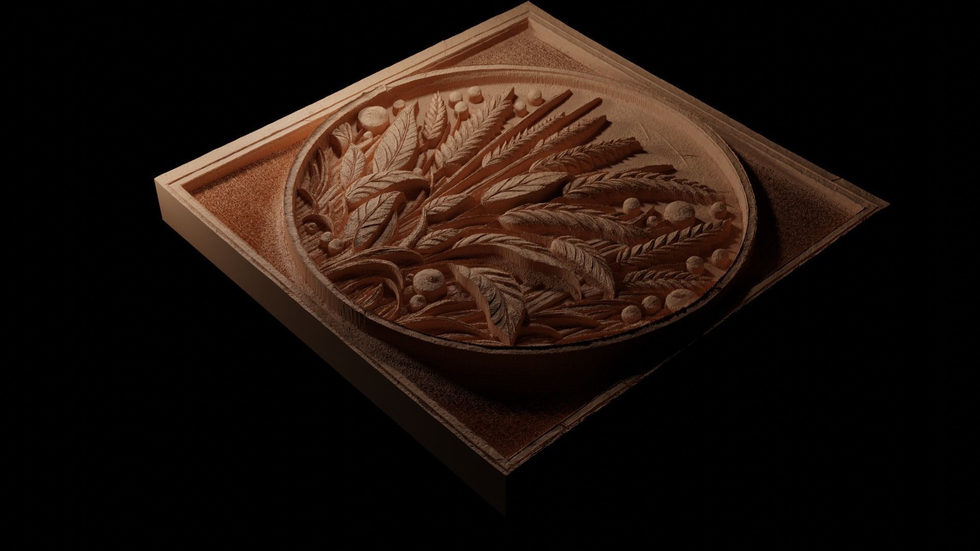 grass CNC 3d Print High Relief Sand Casting 3D print model_1