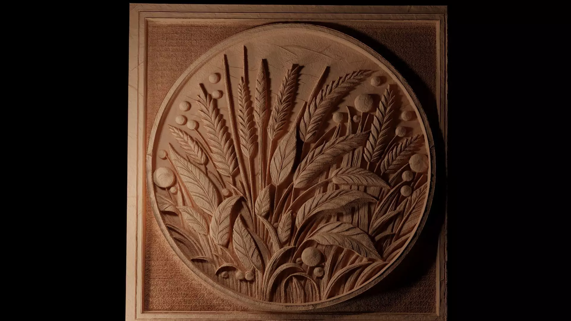 grass CNC 3d Print High Relief Sand Casting 3D print model_0