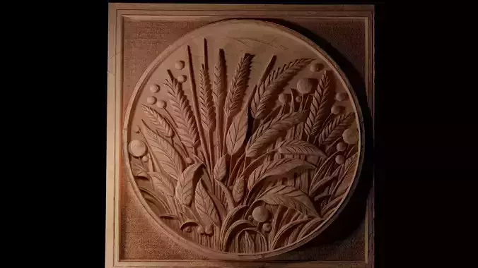 grass CNC 3d Print High Relief Sand Casting 3D print model