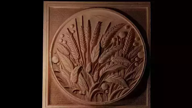 grass 02 CNC 3d Print High Relief Sand Casting 3D print model