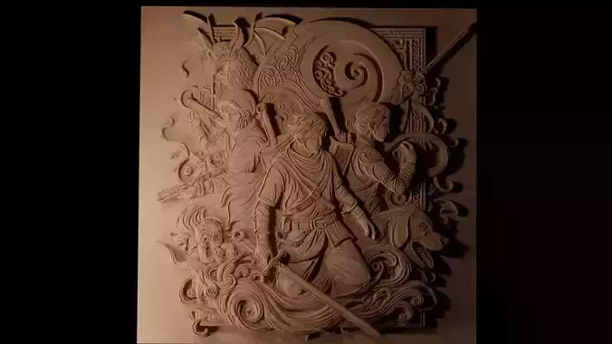 game CNC 3d Print High Relief Sand Casting 3D print model