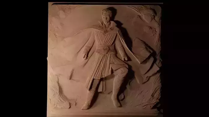 Doctor Strange CNC 3d Print High Relief Sand Casting