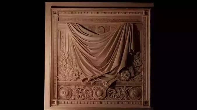 cloth CNC 3d Print High Relief Sand Casting 3D print model