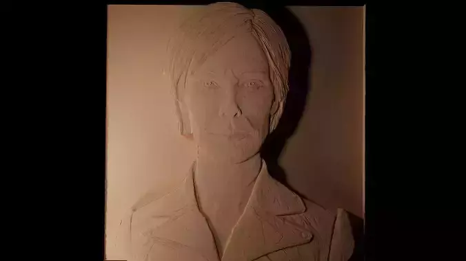 Claire House of Cards CNC 3d Print High Relief Sand Casting 3D print model