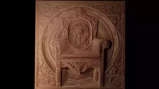 chair CNC 3d Print High Relief Sand Casting