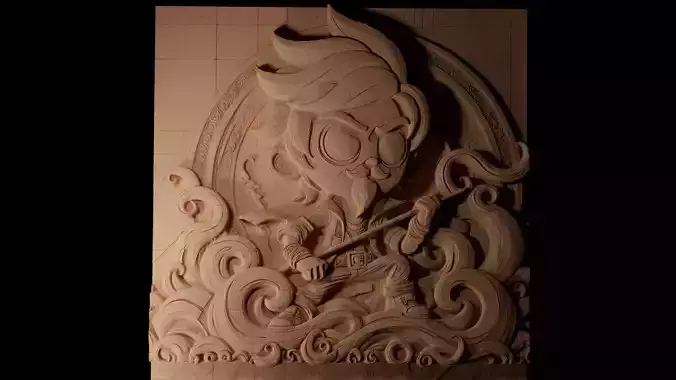 cartoon CNC 3d Print High Relief Sand Casting