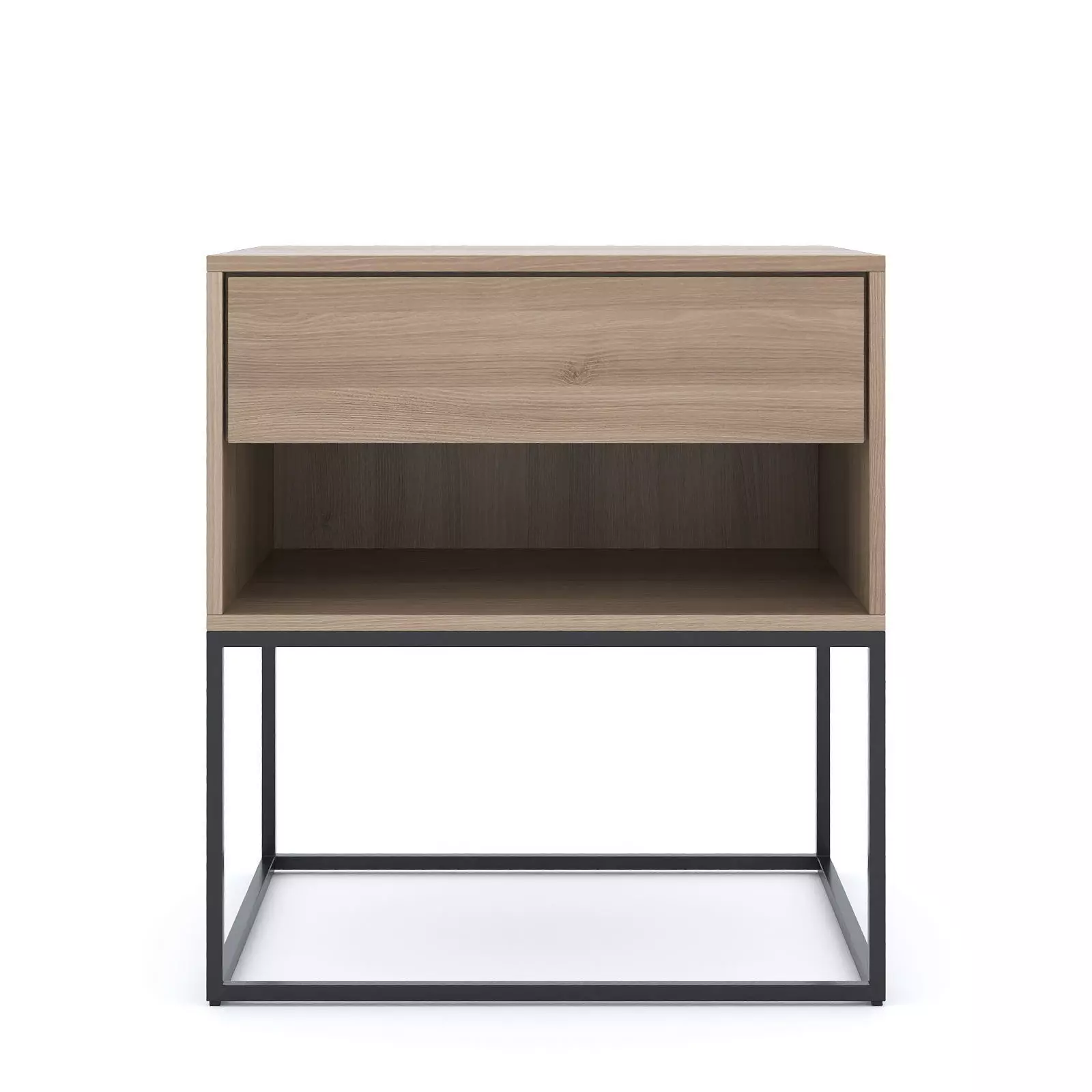 Bedroom Nightstand with Drawer Free 3D model