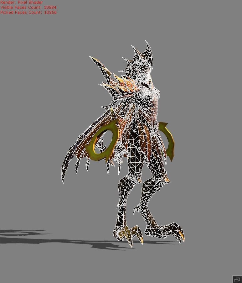 KARRIE Dragon Queen Low-poly 3D model_5