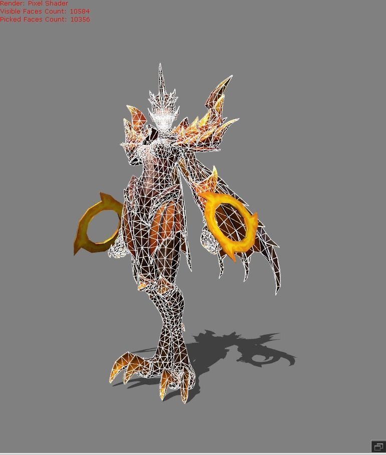 KARRIE Dragon Queen Low-poly 3D model_4