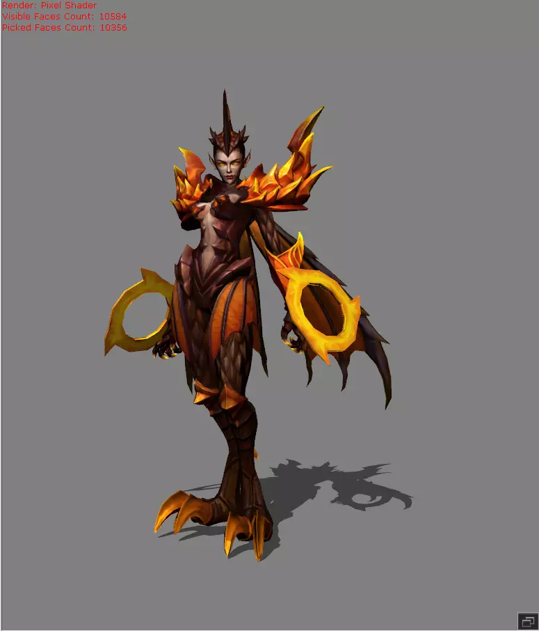KARRIE Dragon Queen Low-poly 3D model_0