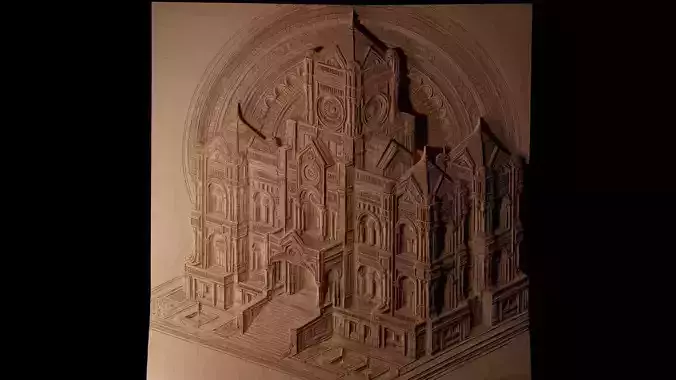 building CNC 3d Print High Relief Sand Casting 3D print model