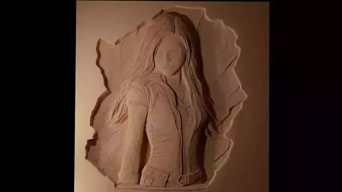 Buffy Summers CNC 3d Print High Relief Sand Casting