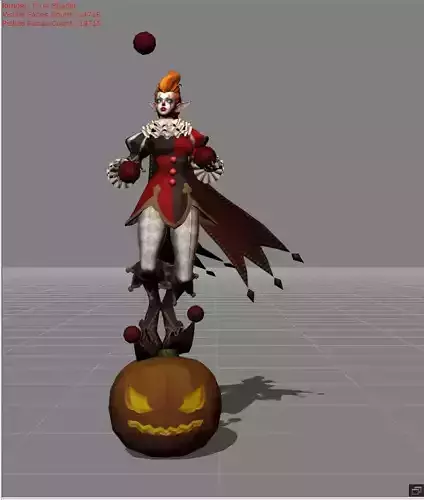 KARRIE Jester Low-poly 3D model