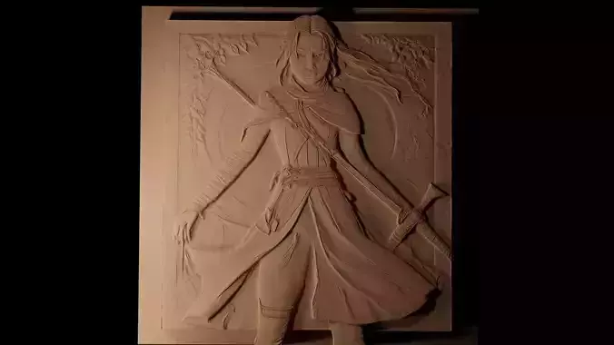 Arya Stark Game Of Thrones CNC 3d Print High Relief Sand Casting 3D print model