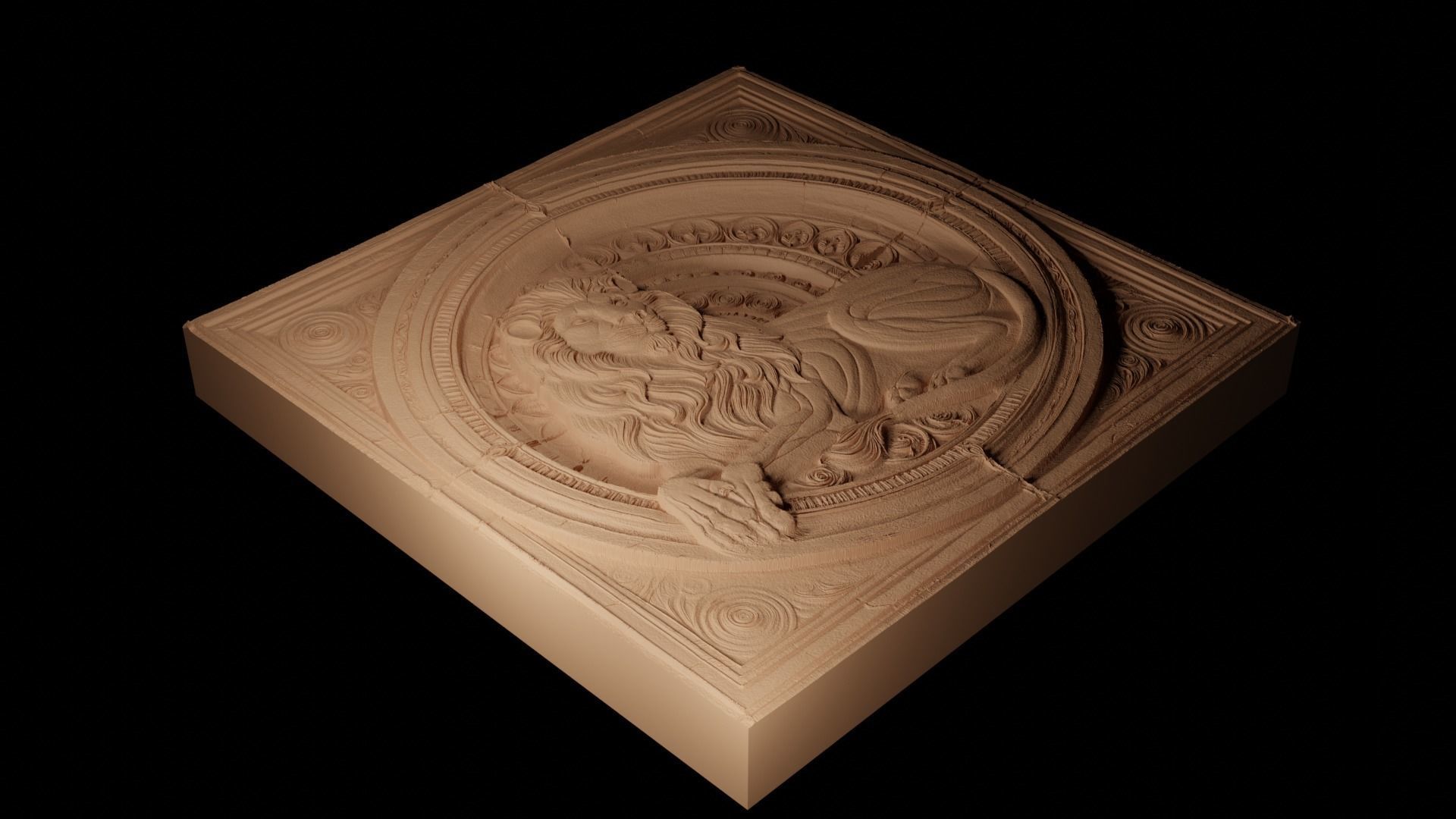 animal CNC 3d Print High Relief Sand Casting 3D print model_2