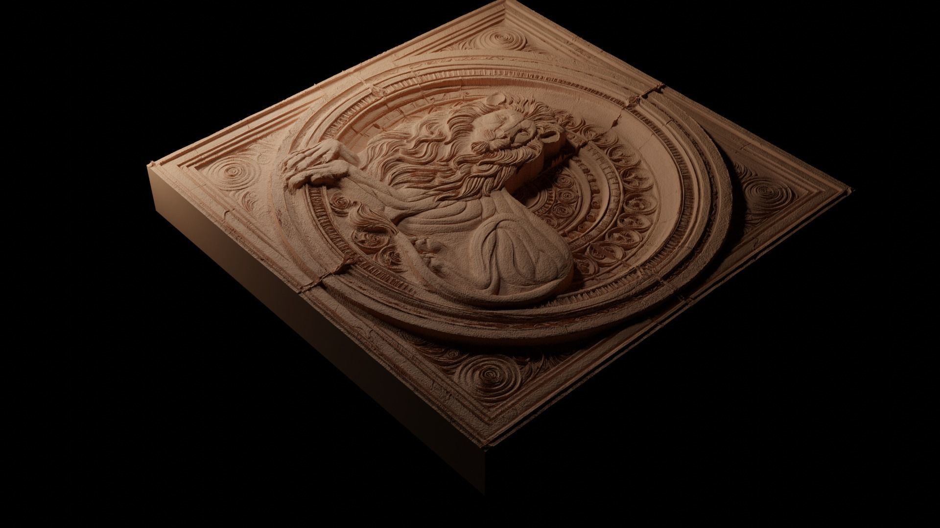 animal CNC 3d Print High Relief Sand Casting 3D print model_1