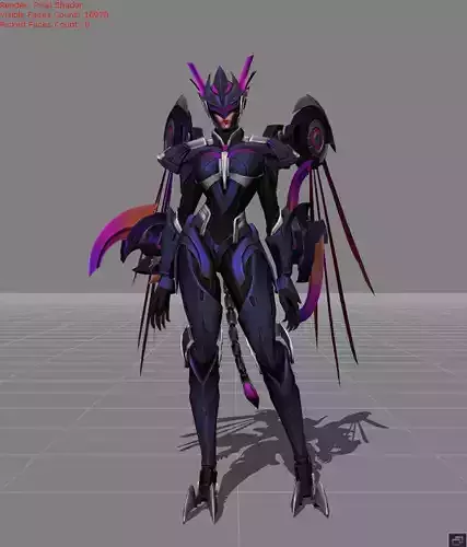 KARRIE Hawkwatch Low-poly 3D model
