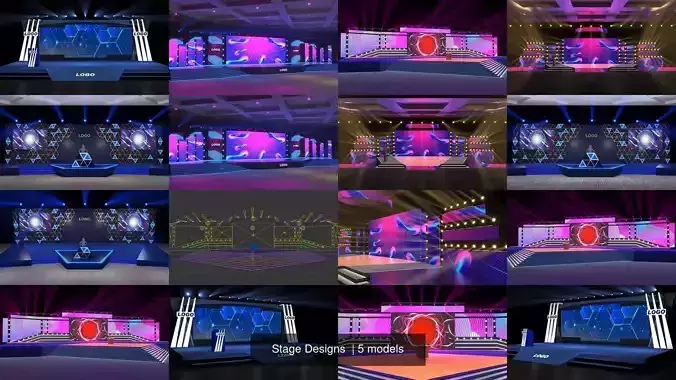 Stage Designs  3D Model Collection