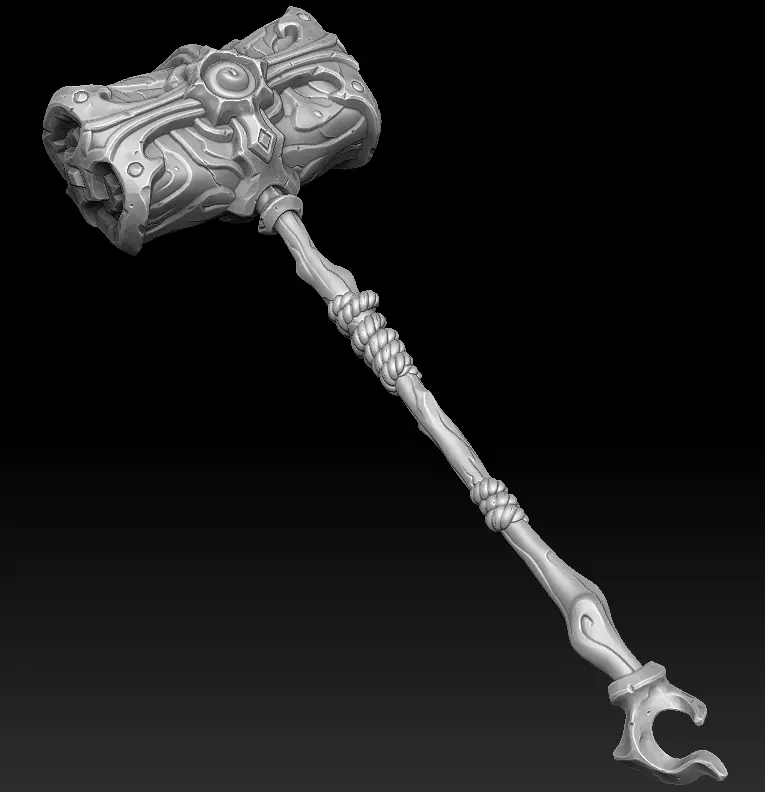 Coastal battle-hammer 3d print 3D print model_0
