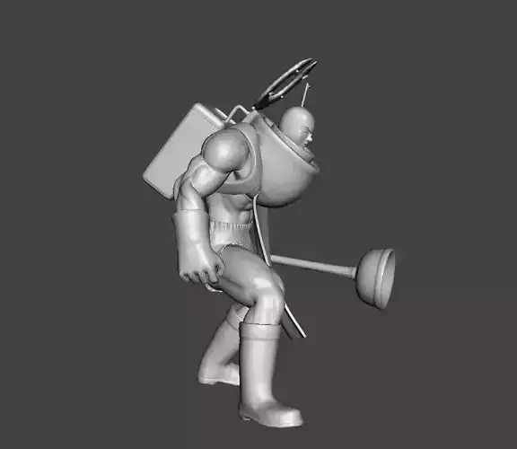 Shopping District Monster 3D Model