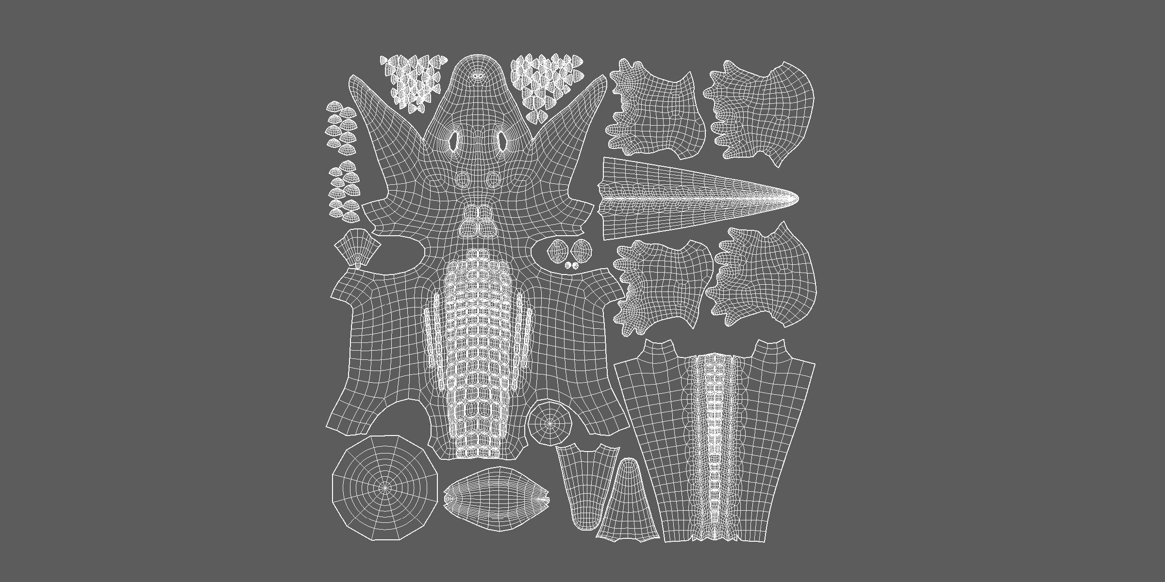 Baby Crocodile Low-poly 3D model_6