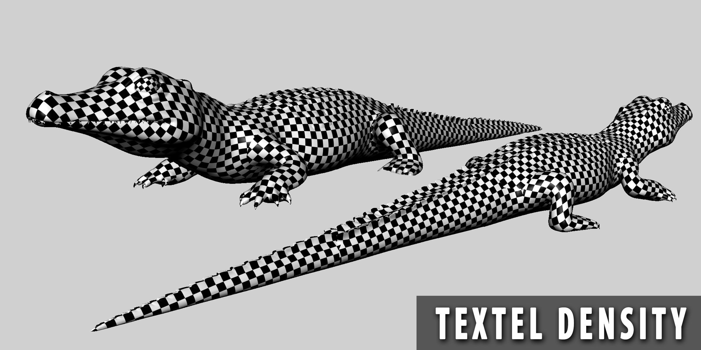 Baby Crocodile Low-poly 3D model_5