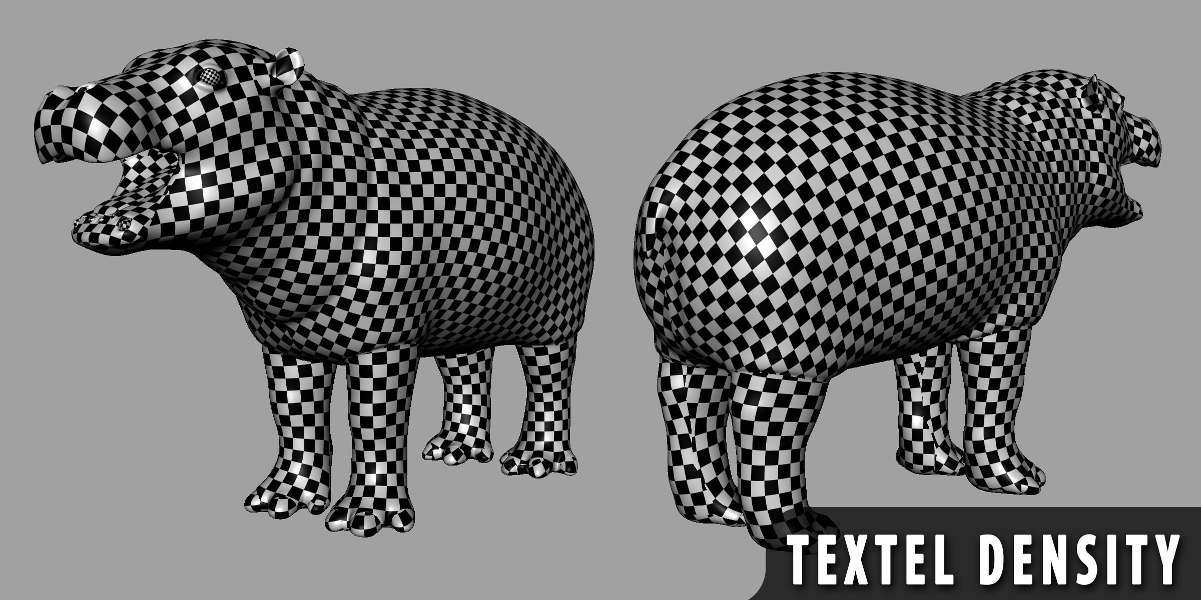 Baby Hippopotamus Low-poly 3D model_5