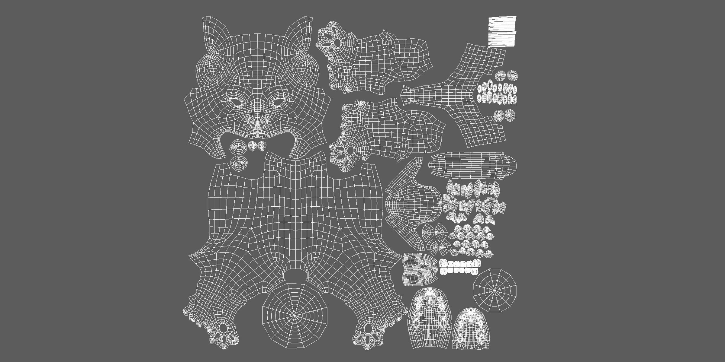 Baby Lion Low-poly 3D model_5