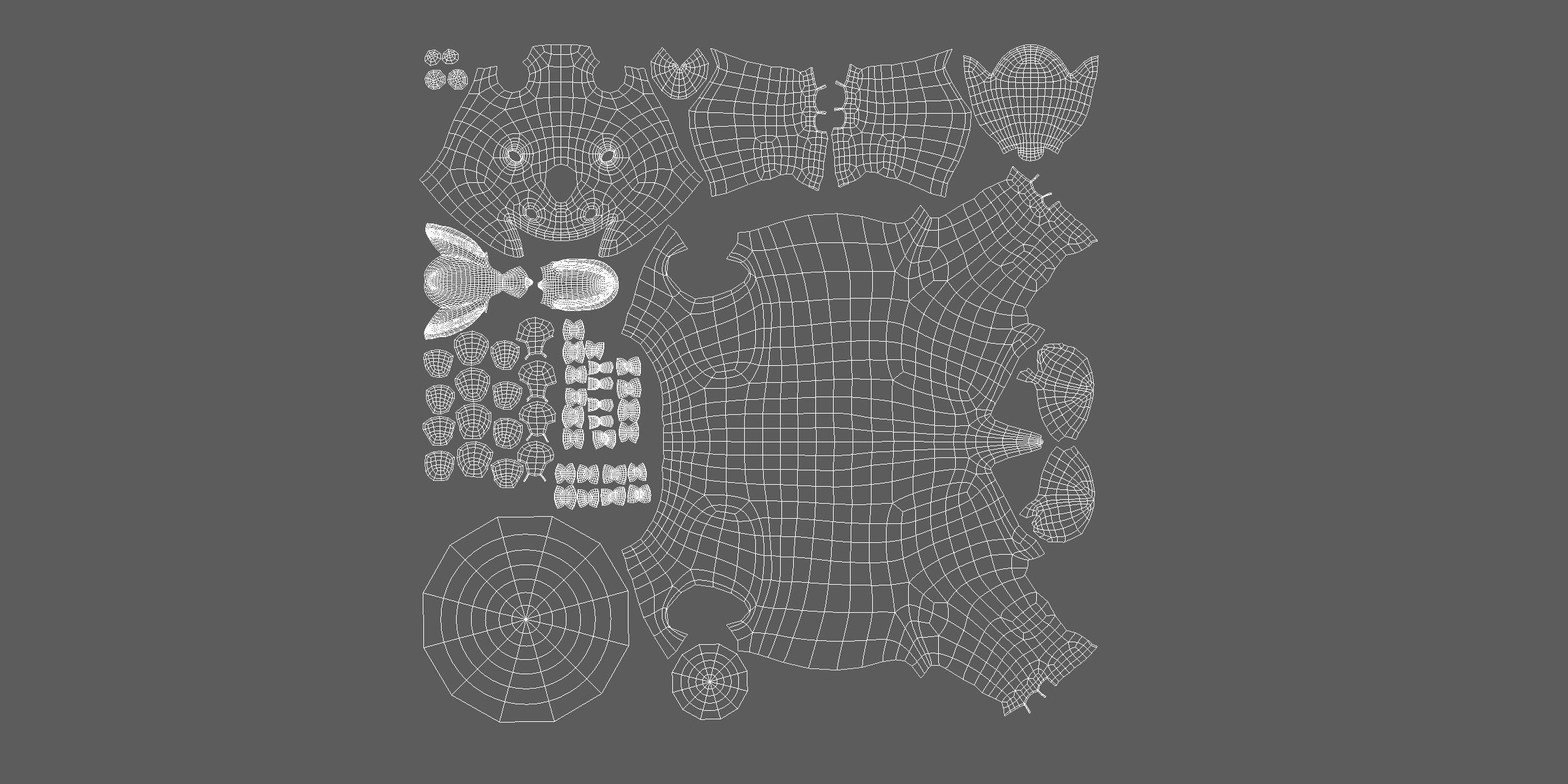 Baby Rhino Low-poly 3D model_6