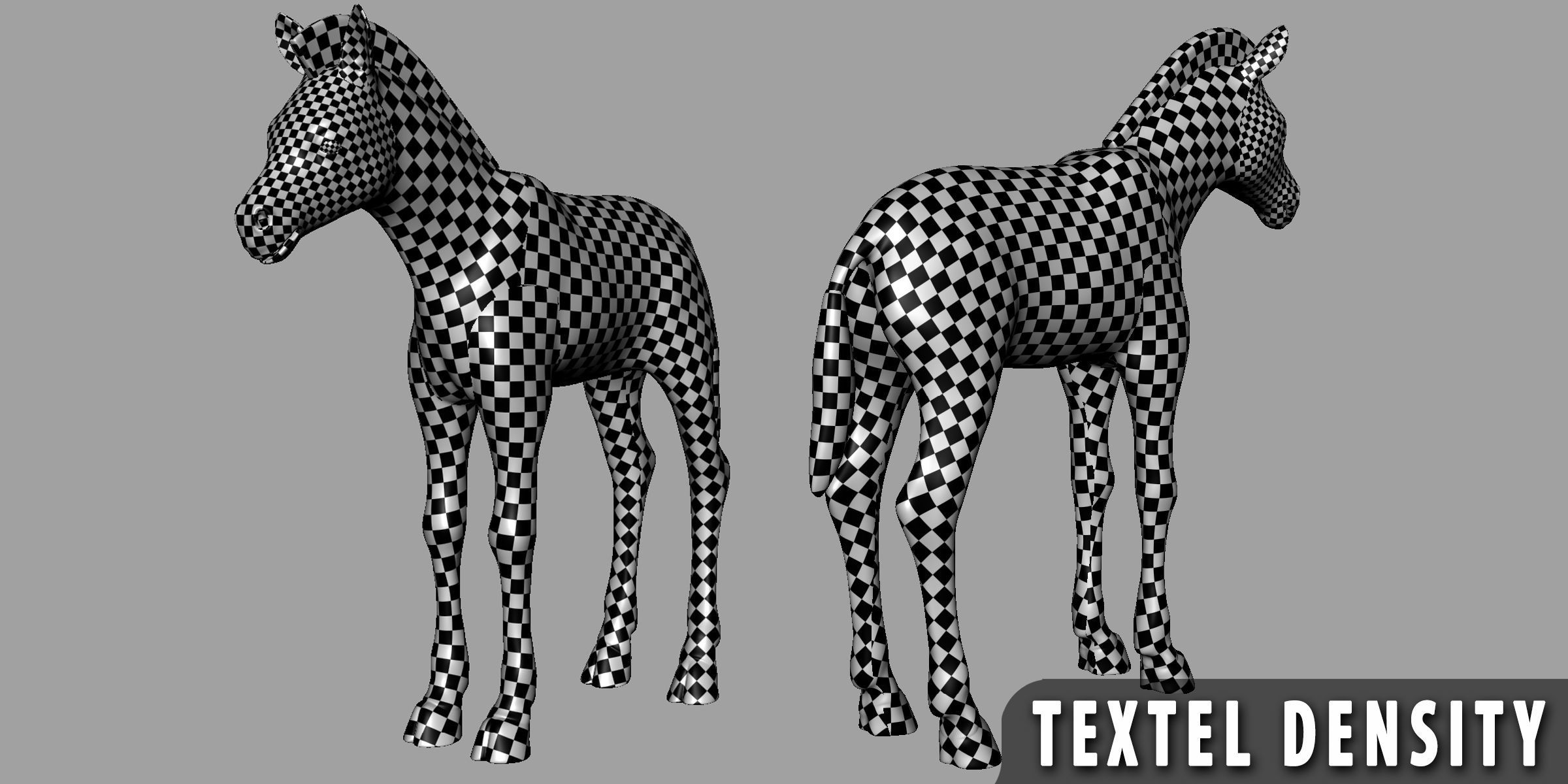 Baby Zebra Low-poly 3D model_4