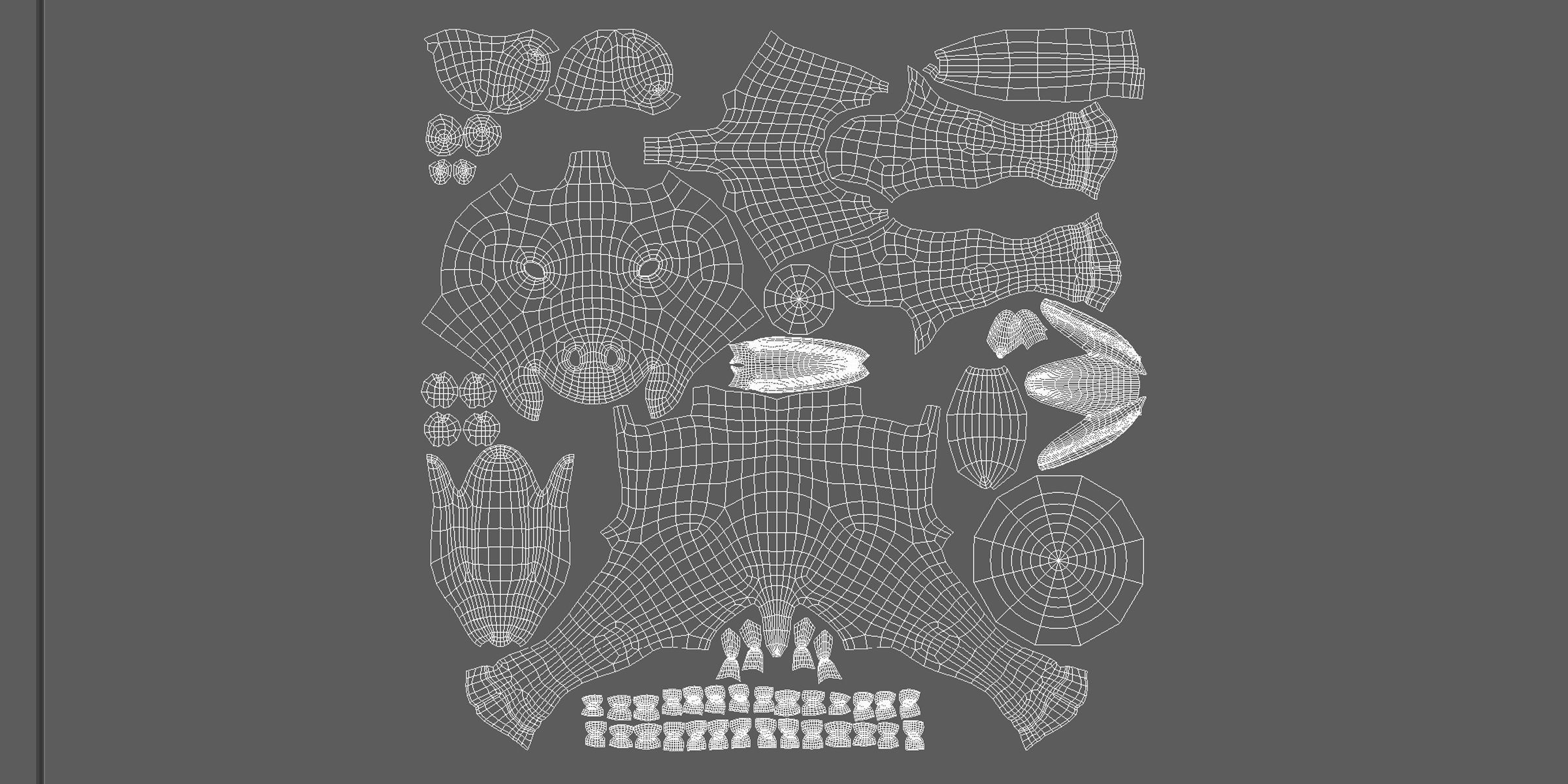 Baby Zebra Low-poly 3D model_5