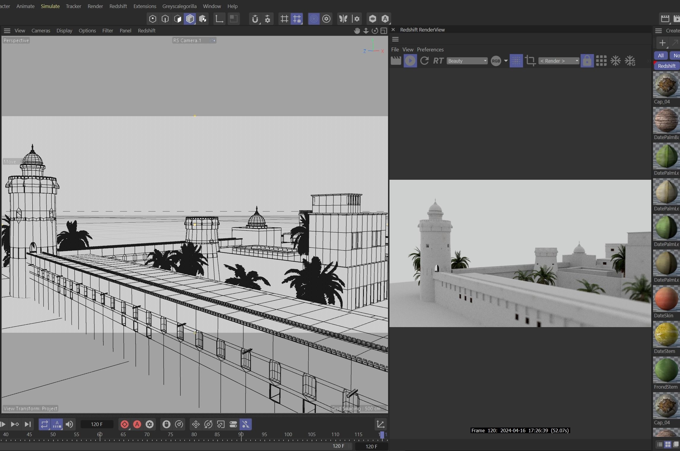 Qasr Al Hosn Fort Abu Dhabi- Historic 3D Model Low-poly 3D model_8