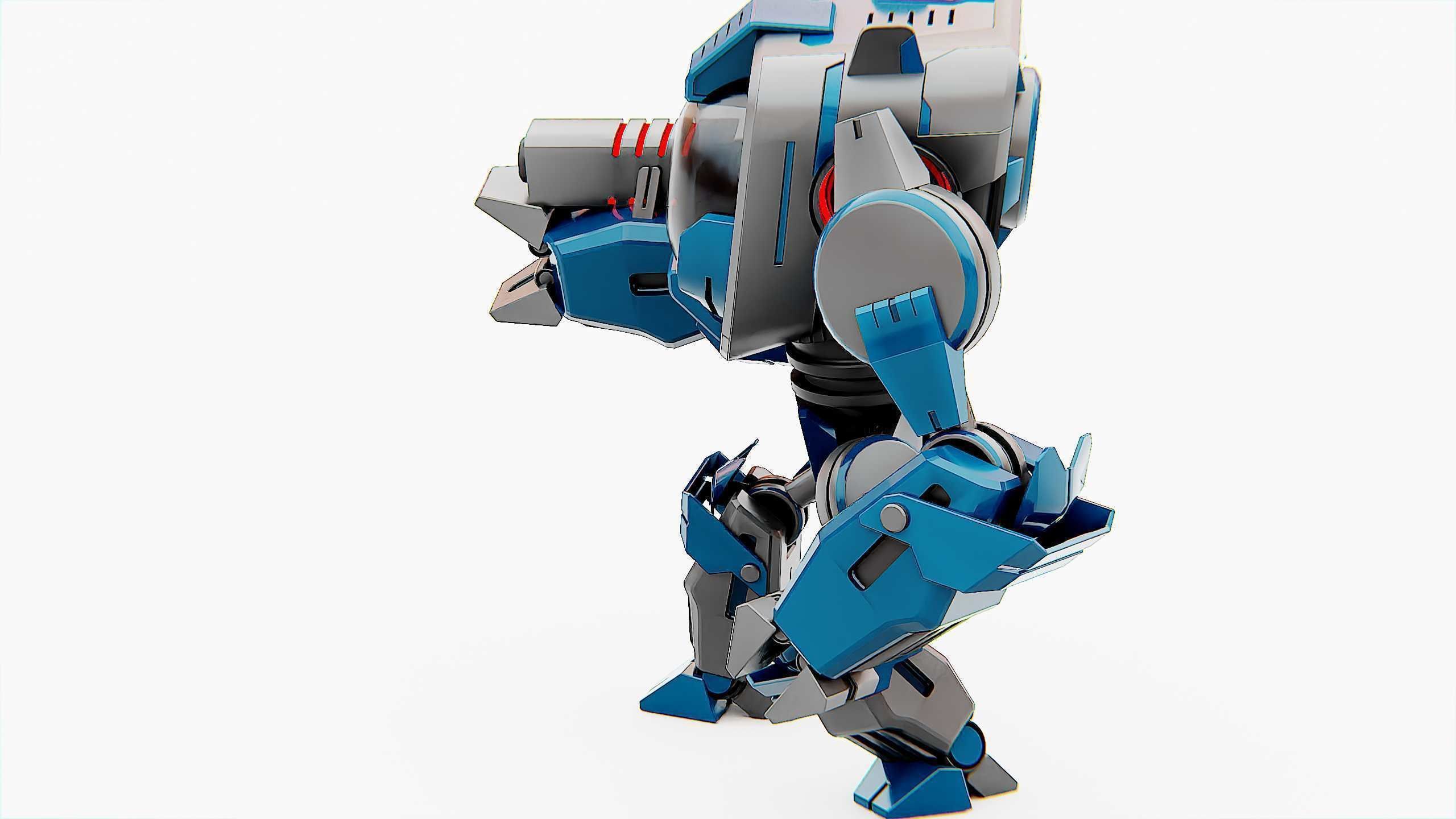 DROID PYROUS  Rigged for Unreal Engine - Unity - MIXAMO 3D model_20