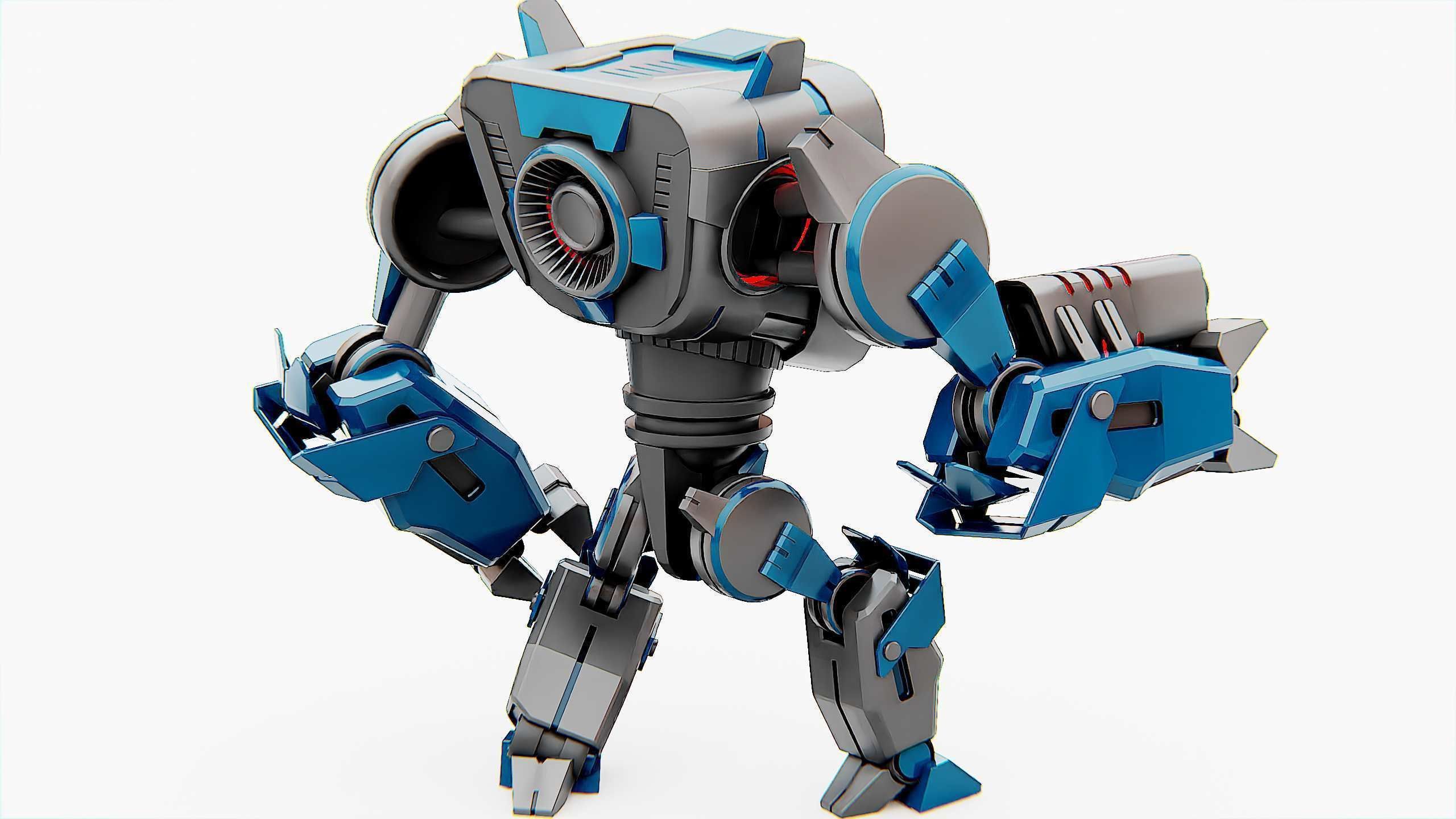 DROID PYROUS  Rigged for Unreal Engine - Unity - MIXAMO 3D model_11