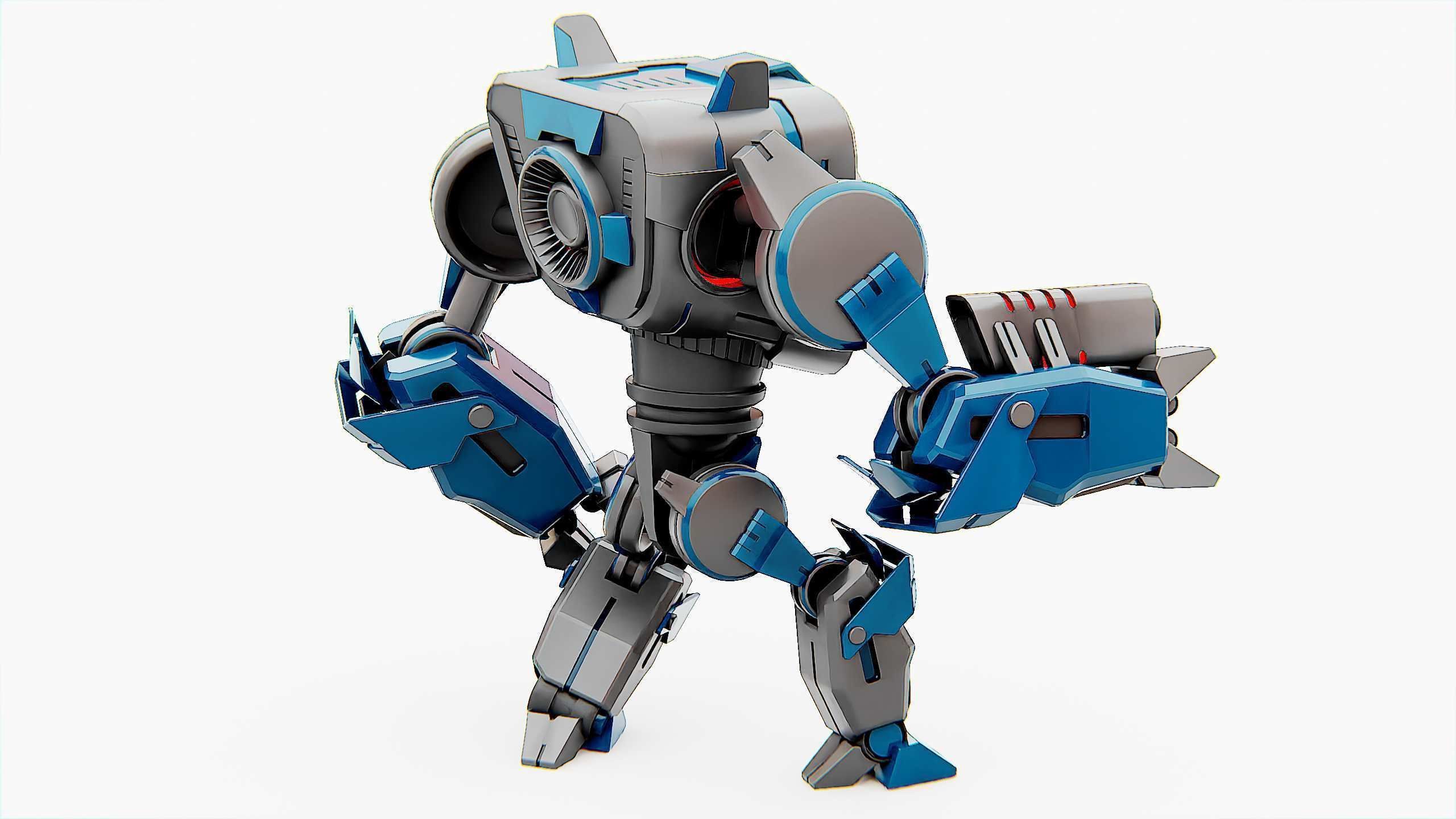 DROID PYROUS  Rigged for Unreal Engine - Unity - MIXAMO 3D model_10