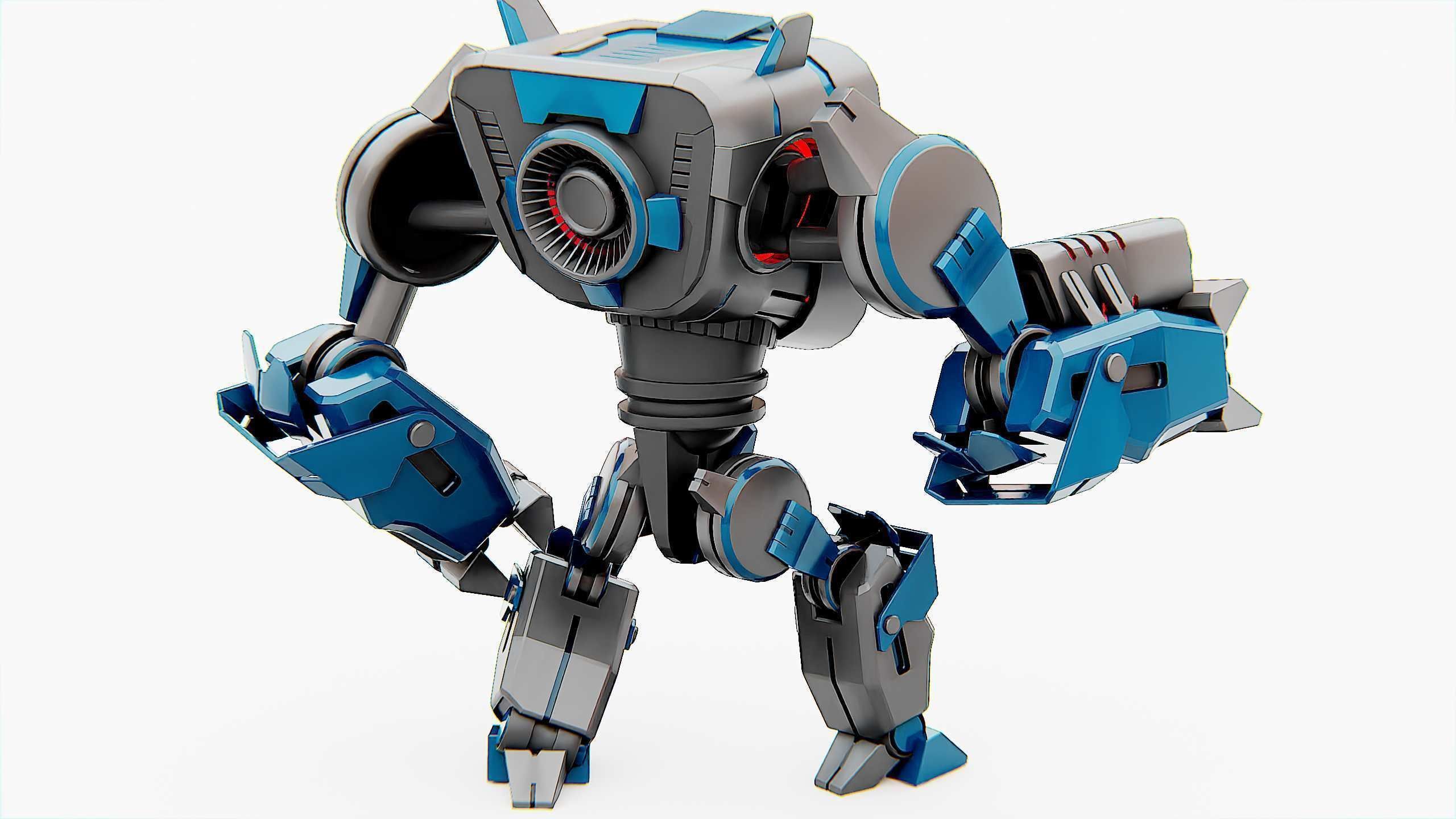 DROID PYROUS  Rigged for Unreal Engine - Unity - MIXAMO 3D model_12