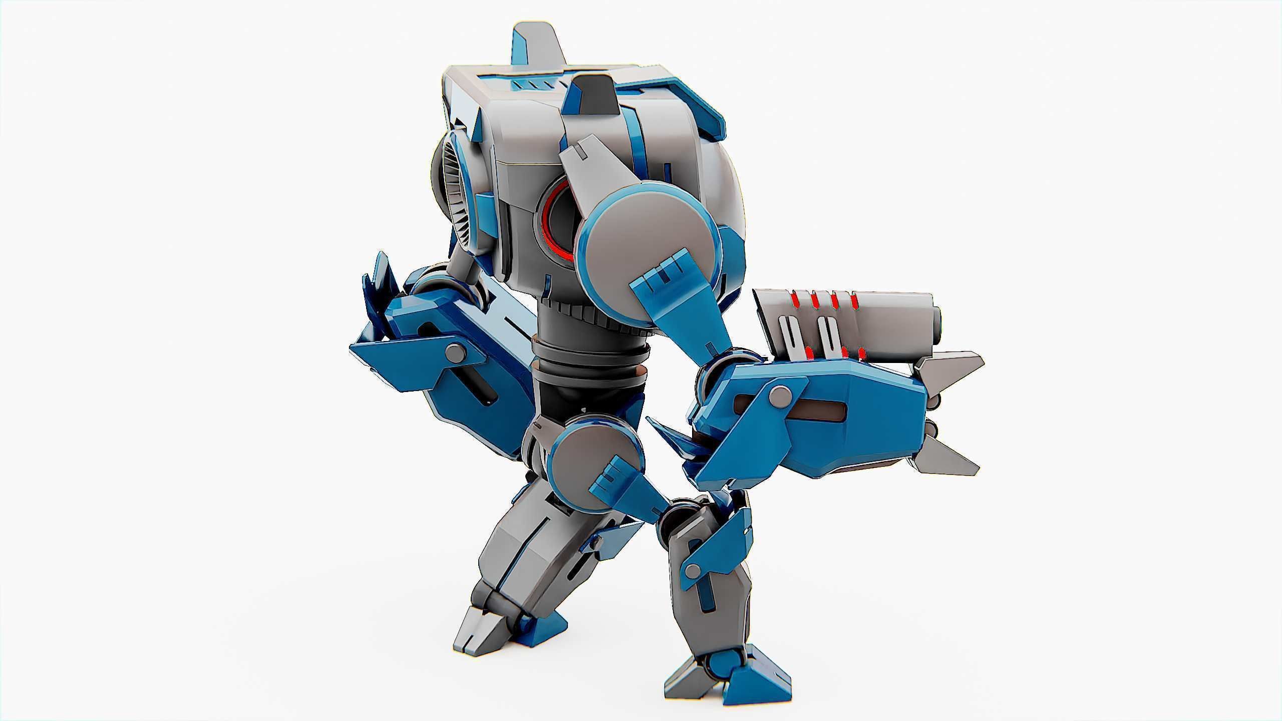 DROID PYROUS  Rigged for Unreal Engine - Unity - MIXAMO 3D model_8