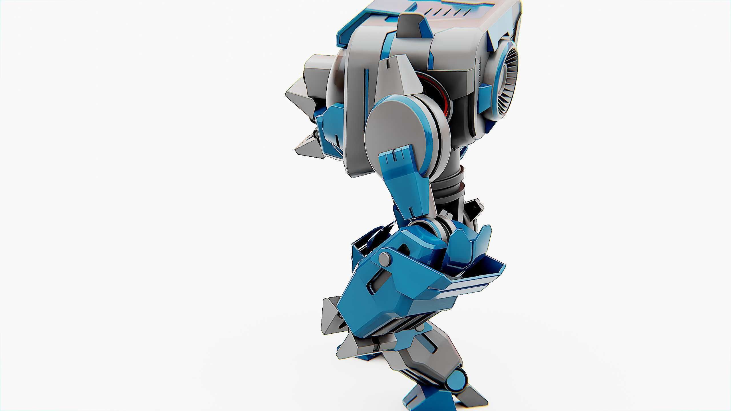 DROID PYROUS  Rigged for Unreal Engine - Unity - MIXAMO 3D model_19