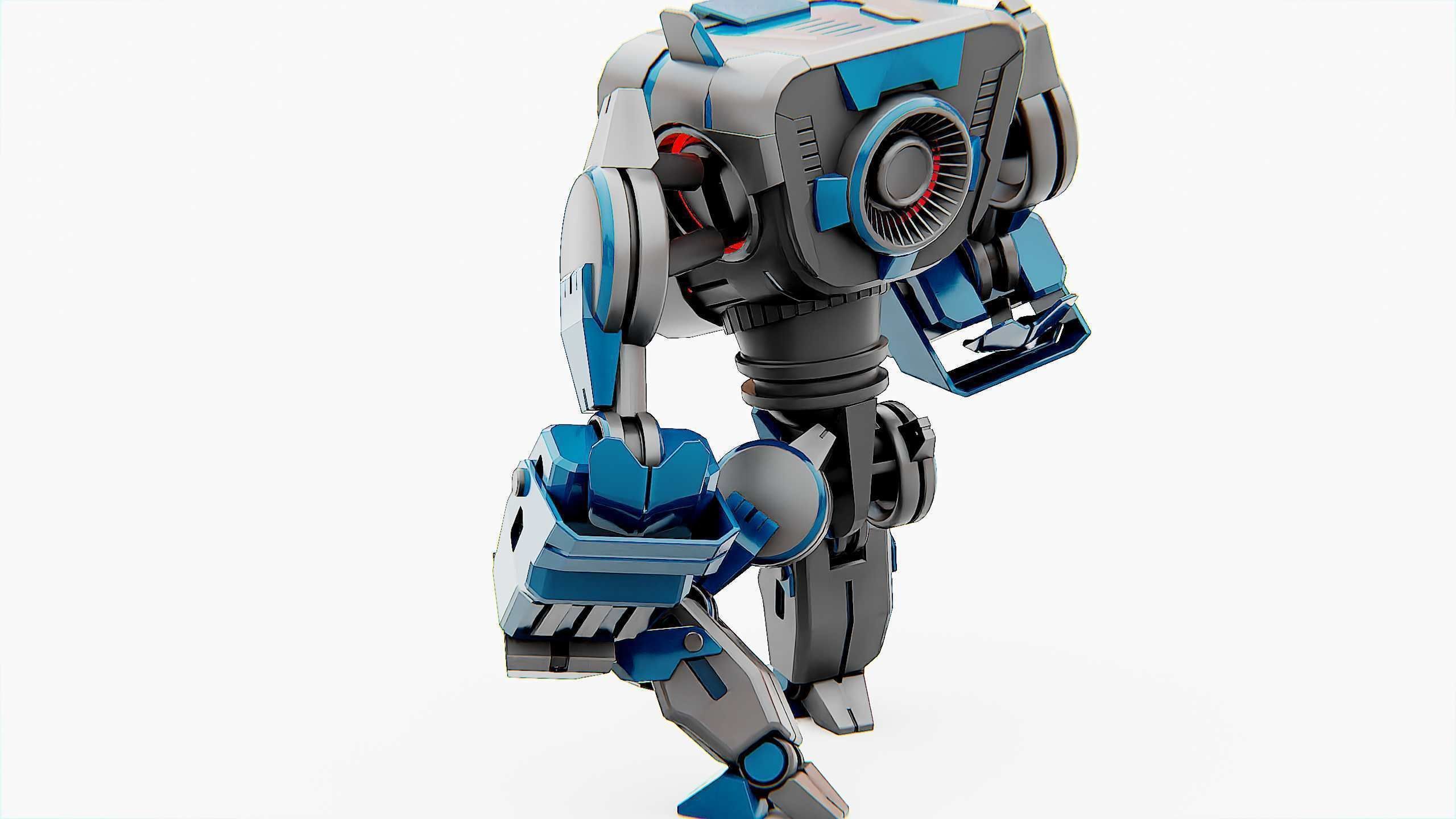 DROID PYROUS  Rigged for Unreal Engine - Unity - MIXAMO 3D model_17