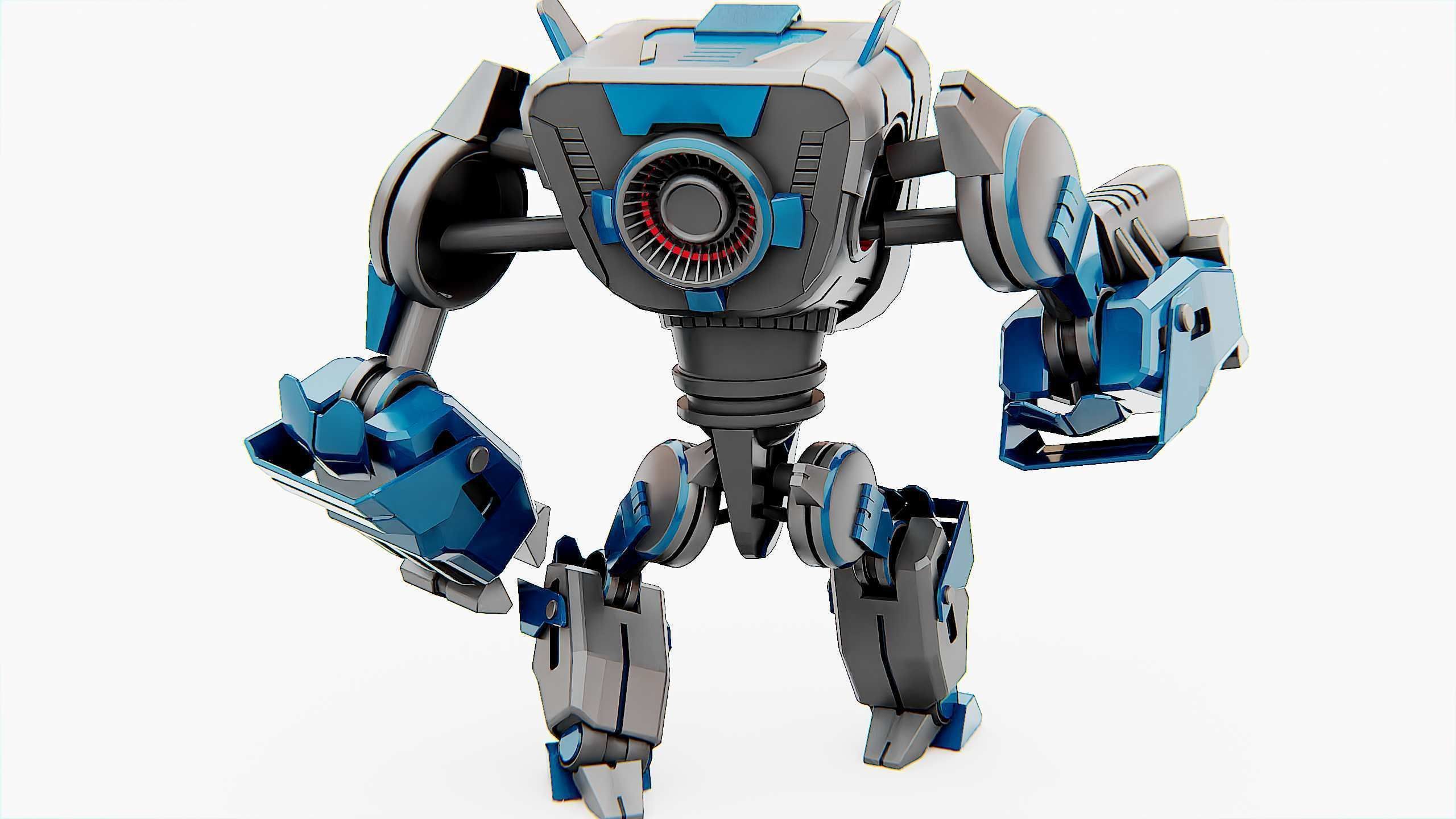 DROID PYROUS  Rigged for Unreal Engine - Unity - MIXAMO 3D model_14