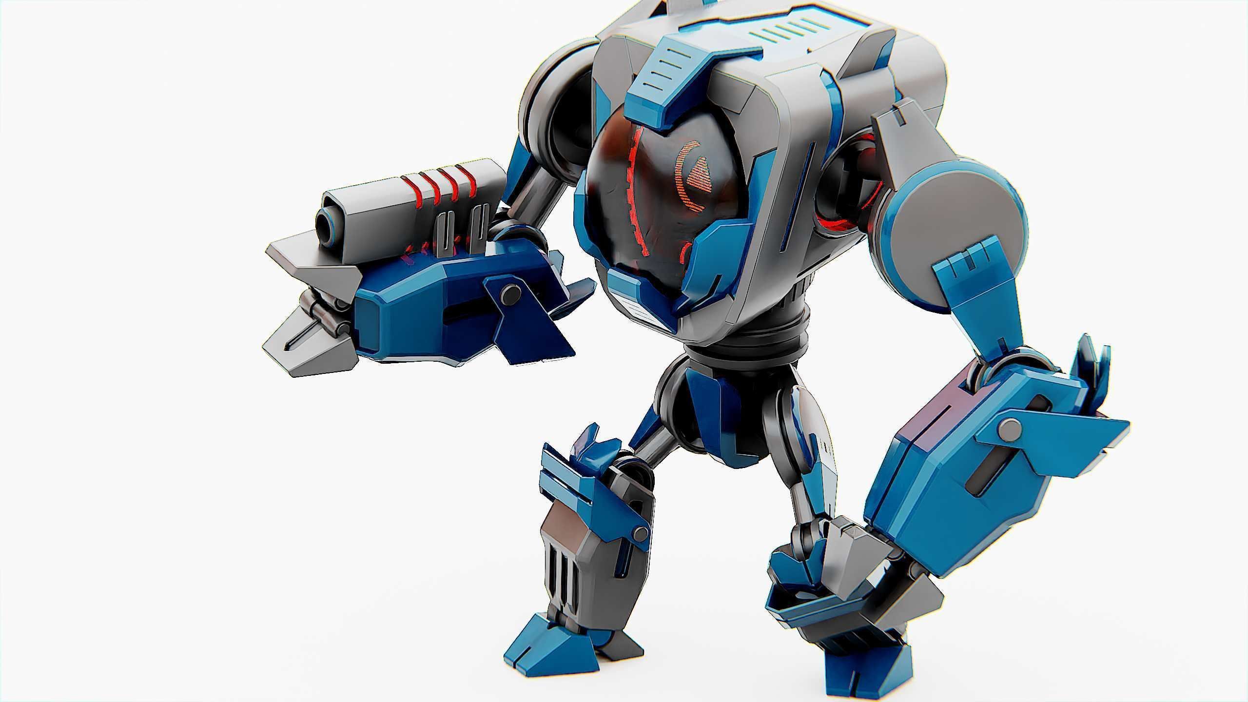 DROID PYROUS  Rigged for Unreal Engine - Unity - MIXAMO 3D model_23