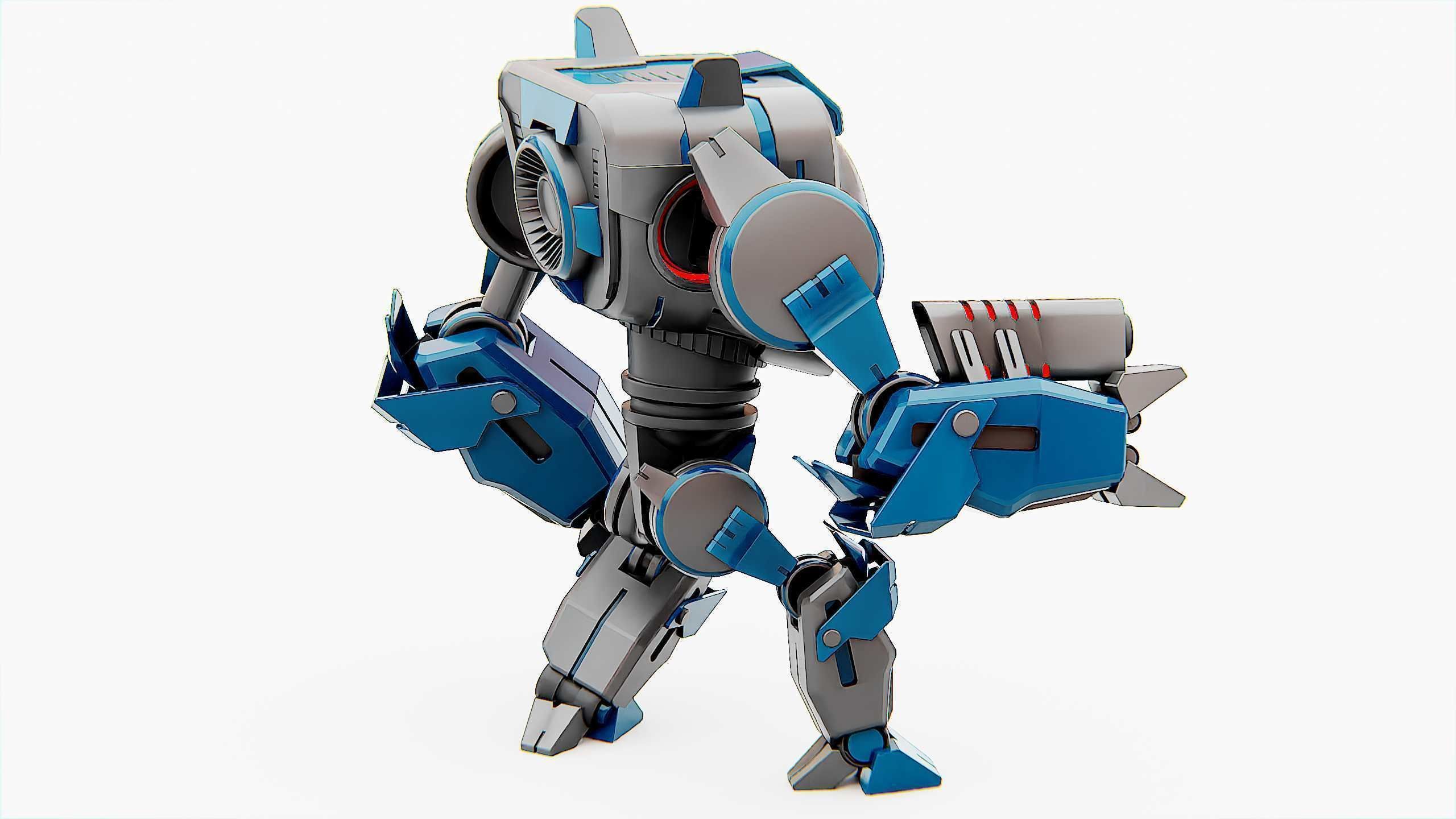DROID PYROUS  Rigged for Unreal Engine - Unity - MIXAMO 3D model_9